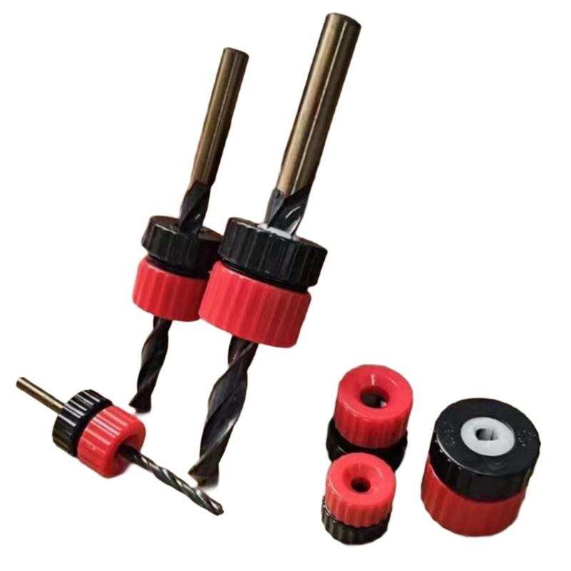3Pcs Adjustable Drill Bit Depth Stop Drill Bit Stop Collars Carpentry Drill Stoppers Power Tool Drill Bits Accessories