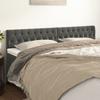 Vidaxl Bed Headboards, 2 Pcs, Dark Gray, 90X7X78/88 Cm, Velvet
