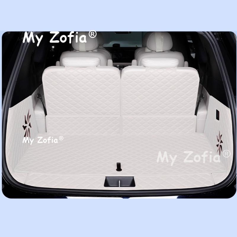Car Leather Trunk Mats For Deepal S09 2025 2026 Car Trunk Protector Pad Storage Bags Cargo Liner Car Interior Accessories