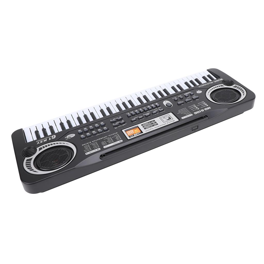 61 Keys Kids Keyboard Piano Toy with Microphone Simulation Learning Early Learning Educational Portable Electronic Piano Toy