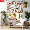 Calvin and Hobbes Custom Name Tapestry Personalized Wall Art Hanging Bohemian Home Decor for Bedroom Dorm Living Room