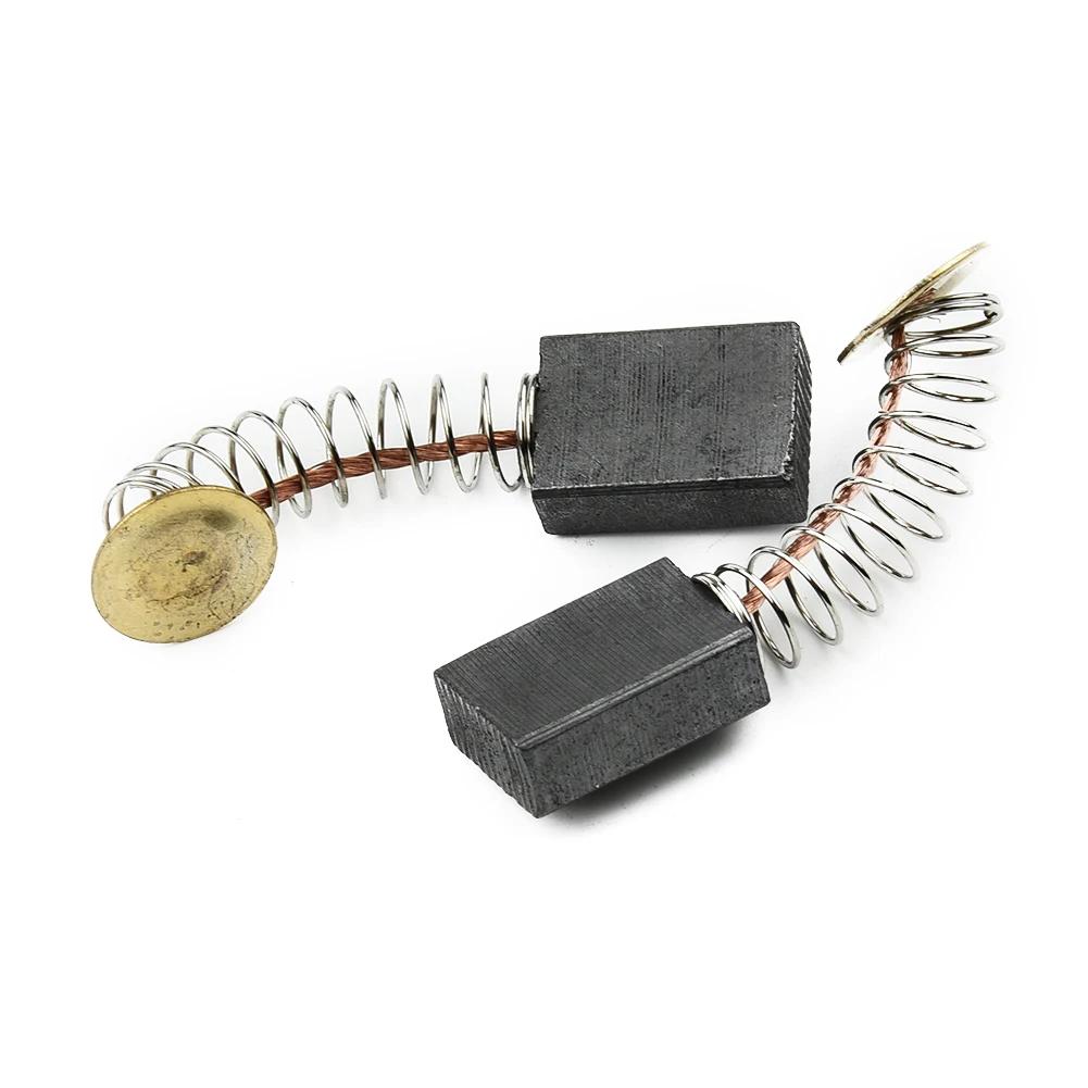 10 Adet Karbon Fırça Tamiri Güçlü Alet Parçaları Elektrikli Çekiç Motor Matkap Açılı Taşlama Makinesi Yedek 6*12*17mm