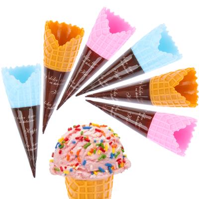 Mini Realistic Artificial Ice Cream Cone Fake Dessert Model Photography Props D