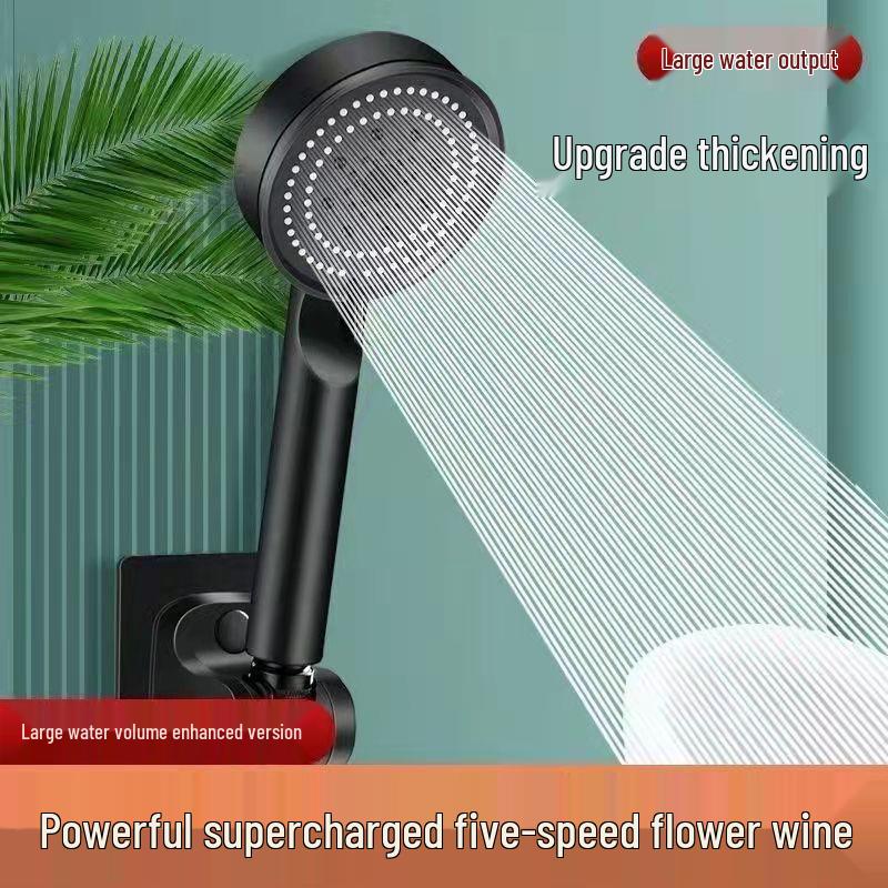 Black Warrior Pressurized Handheld Shower Head