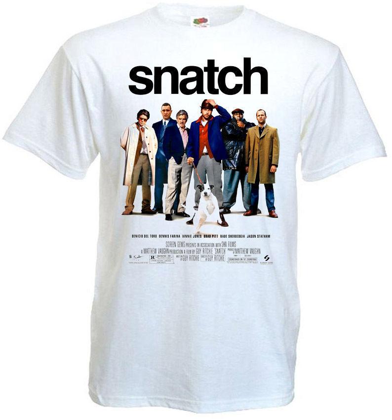 26 SNATCH Movie Poster T shirt white all sizes Unisex T-Shirt XL