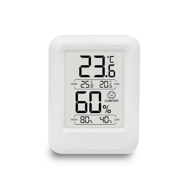 High Accuracy Digital Indoor Thermometer Hygrometer Plastic Household Thermohygrometer белый