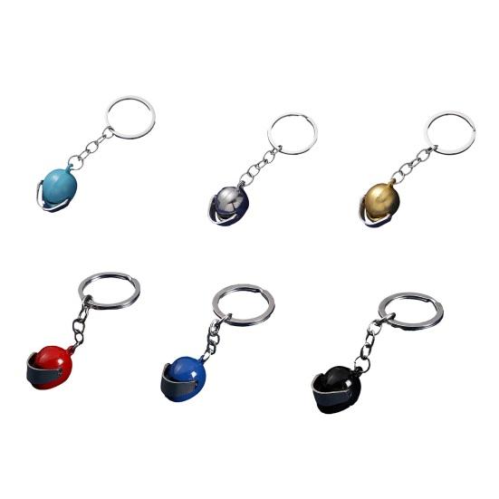 Keychain Pendant Mini Motorcycle Helmet Key Chain Helmet-Shaped Key Holder Bag Charm Motorcycle Car