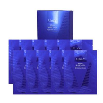 Aqua Shine Lakštinė kaukė (25ml *10 lapelių) Anti-senėjimas Korėjos grožis