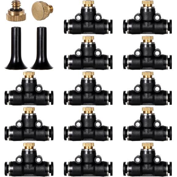 Brass Misting Nozzles Outdoor Cooling System Heavy Duty Misting Nozzle for Outdoor Cooling system (28pc-Brass Misting Nozzles kit)
