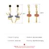 1 Pair of  Women's  Earrings  Alloy  Dancing Girl  Pendant  Earrings