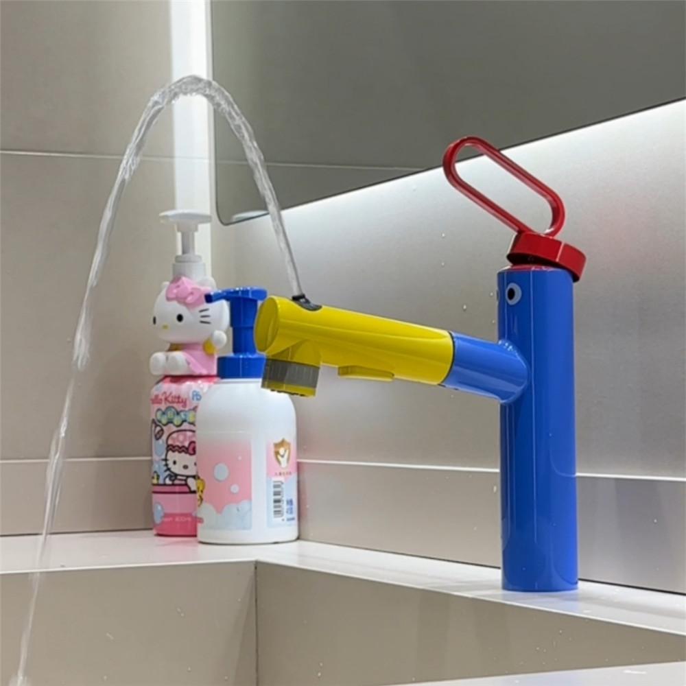 Rubinetto da Bagno Colorato con Doccetta a Mano Rubinetto per Lavabo Caldo e Freddo Rubinetto in Ottone per Lavabo da Bagno Rubinetto Rotante per Lavabo