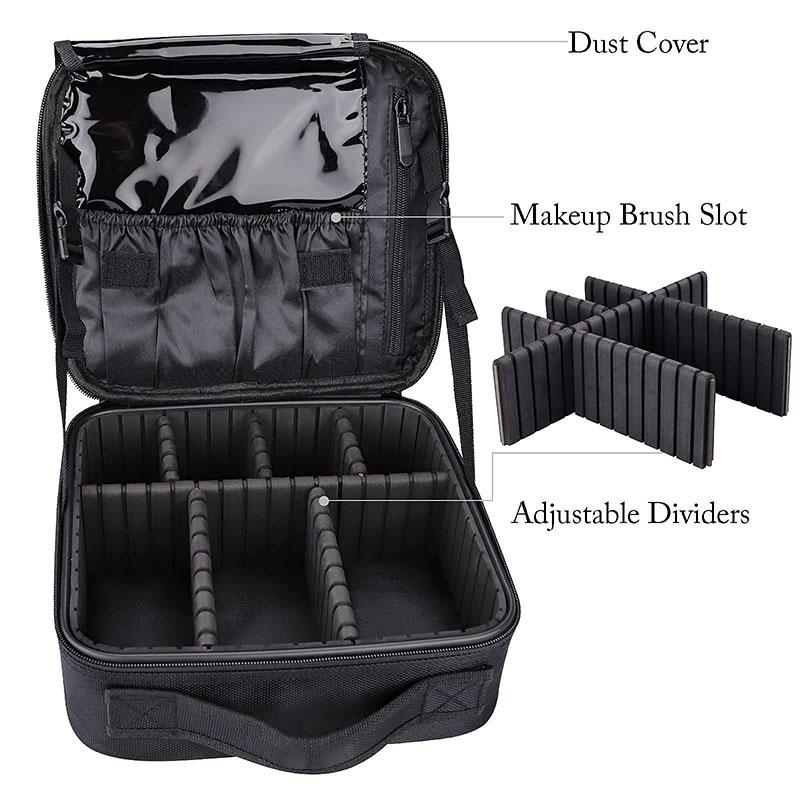 Neue Oxford-Stoff-Kosmetiktasche Große Kapazität Reise Notwendig Kosmetik-Etui Tattoo Nägel Und Make-up Handtasche 3-lagige Werkzeugkiste