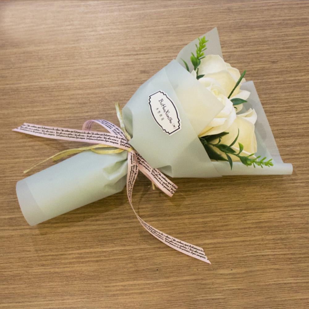 

Gift Packing 3 Heads Artificial Rose Bouquet Decoration Fake Flower For Anniversary шампанского