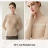 Seamless Pure Cashmere High Neck Women's Slimming Knit Sweater