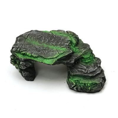 Aquarium Turtle Tank Decoration Terrace Artificial Resin Rock Stone Shelter Ornament Reptile Resting for Fish Frogs Turtles