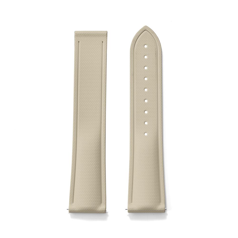 Premium Grade Soft FKM Rubber Watch Strap 20mm 21mm 22mm Perfect Fit Flat End Universal Quick Release Watch Strap