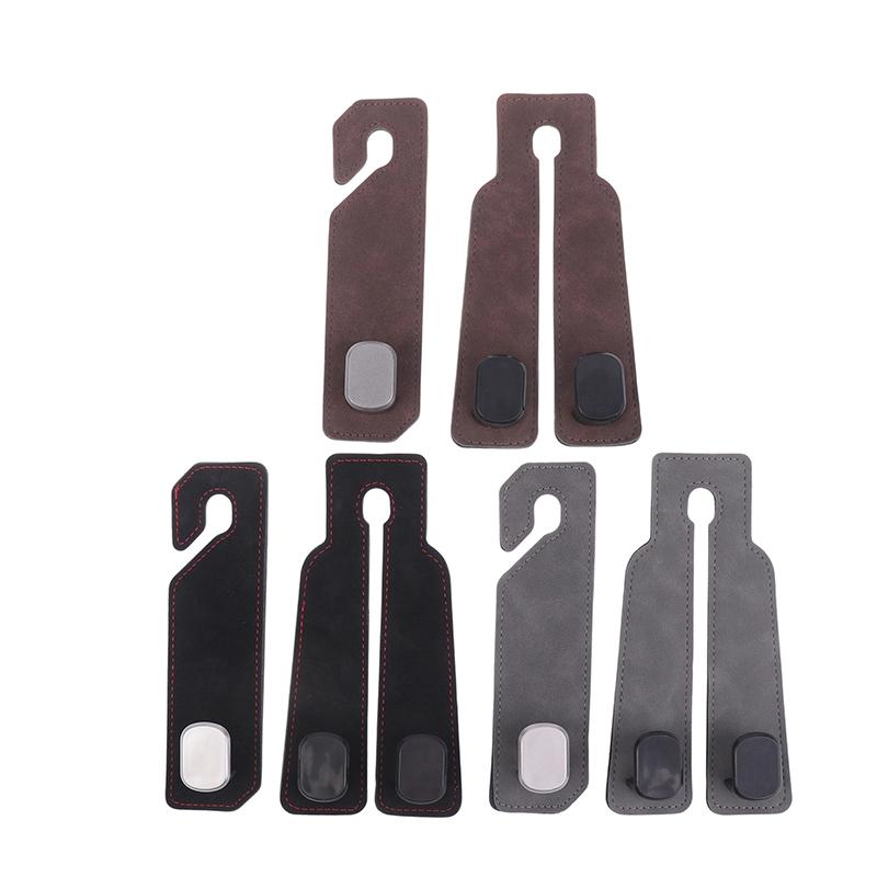 Single/Double Hook Car Headrest Hook Premium Suede Rear Seat Hanging 20Kg Large Load-Bearing Hook Hanger Universal