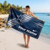 Dallas Cowboys Customized Name Text Beach Towel, Soft Absorbent Towel Beach Pool Travel Personal Gift