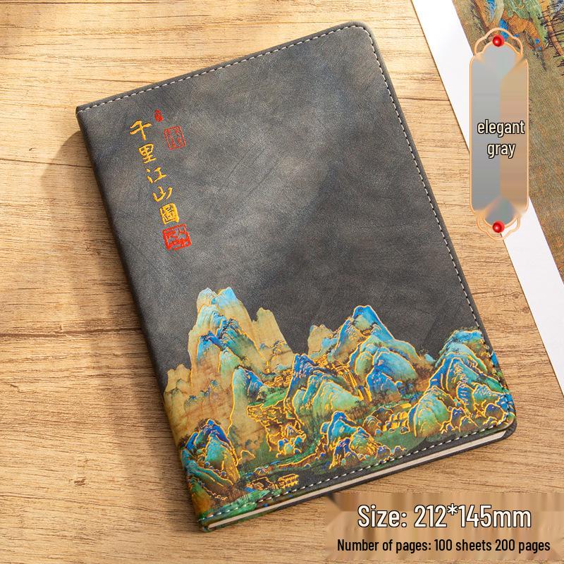 Exquisite Guochao Chinese Style Notebook & Diary Gift Set for Business Meetings