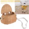 Kids Backpacks Portable Hand Woven Basket Handmade Woven Bike Basket Great for Camping Photography