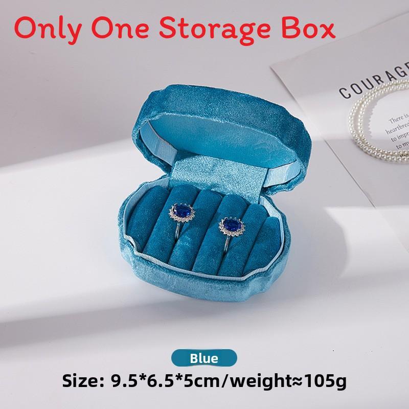 Compact Jewelry Box With Composite Material For Earrings And Ring Display