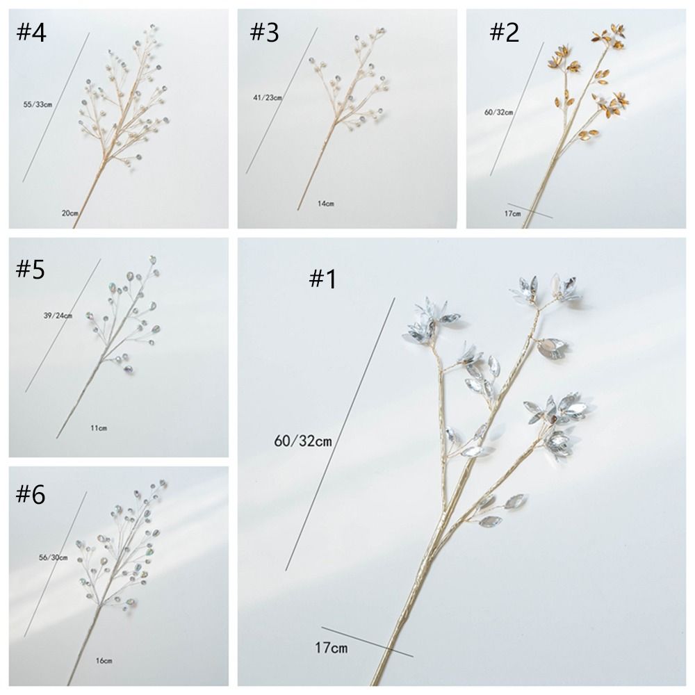 Transparent Simulated Christmas Crystal Stem Acrylic Christmas Tree Decorations  New Year Decor