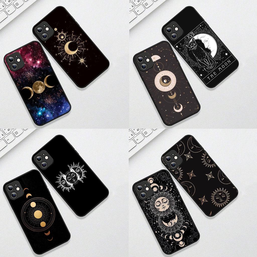 For Apple iPhone 16 15 14 11 Pro Max 7 8 Plus + SE2 SE3 SE 2022 2020 Phone Case Witches Moon Tarot Mystery Totem Divine Witch