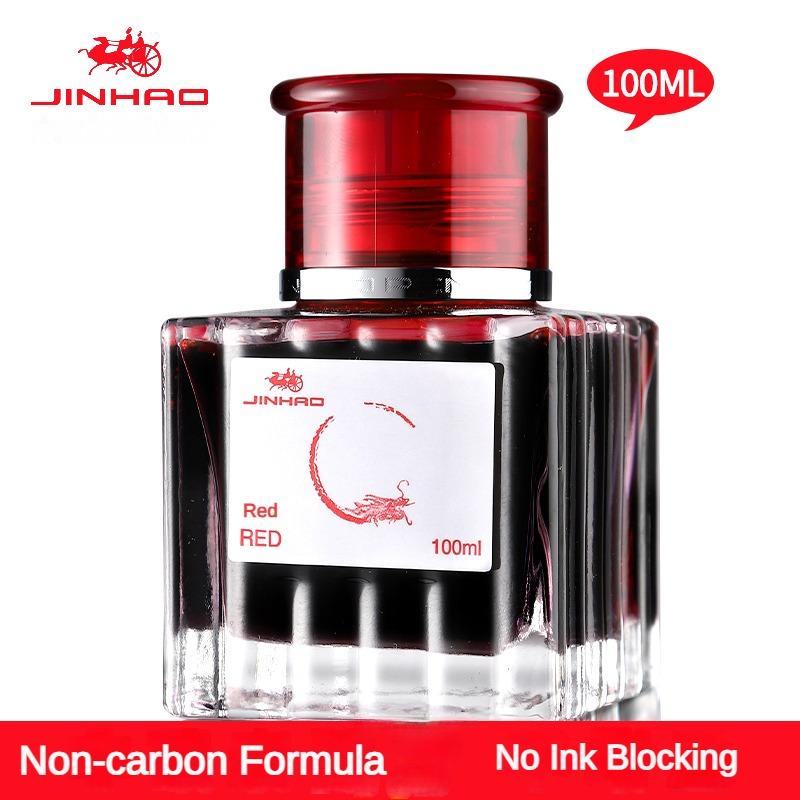 JINHAO 30/50/100ml Non-carbon Fountain Pen Ink Cartridge Refill Glass Bottled Ink Fountain Pen Office School Supplies Stationery