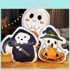 Halloween Geist Plüschkissen mit lustigem Dämonenaufdruck für Partydekorationen und Geschenkideen