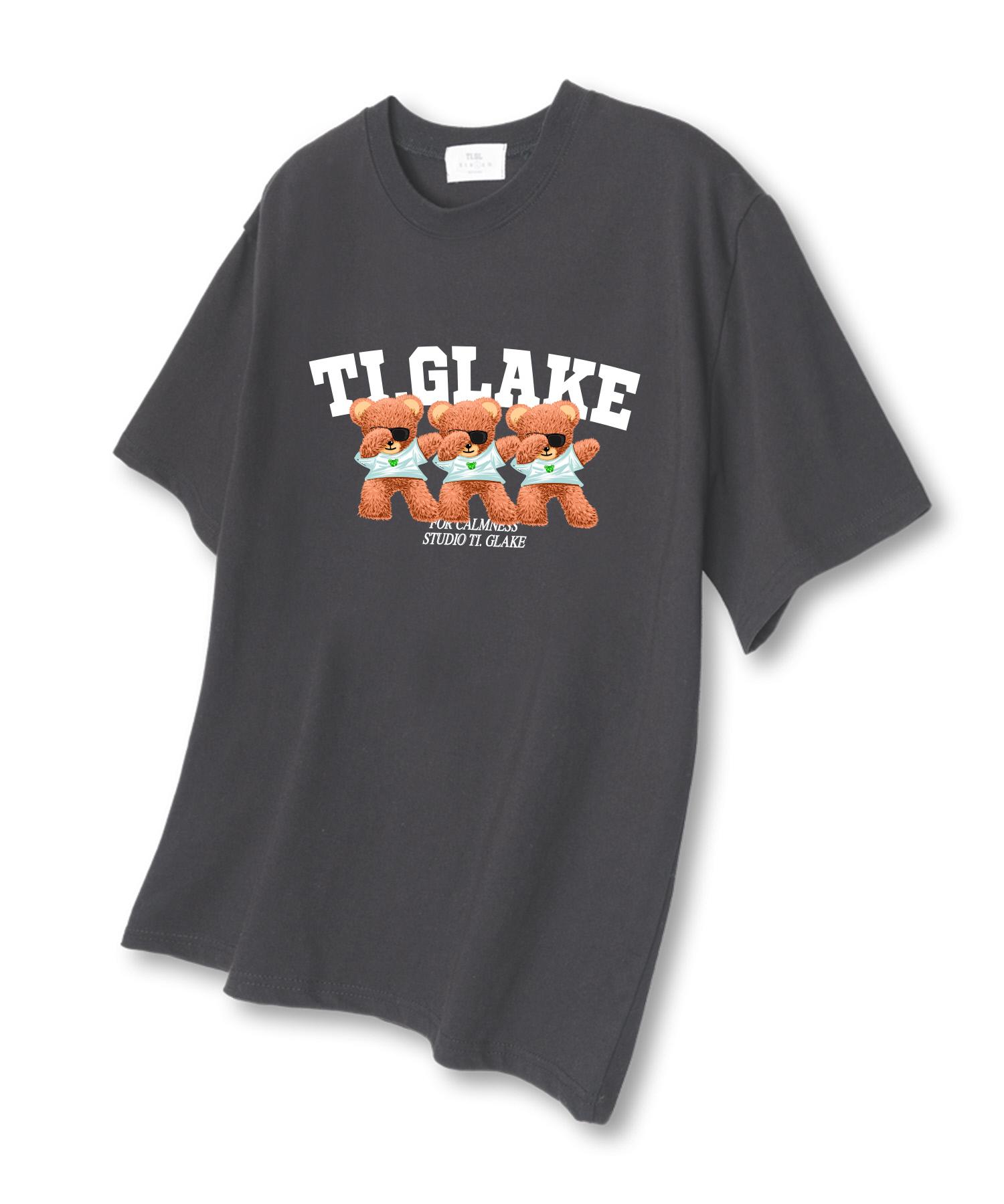 Tee Glake Swag Bear Short Sleeve T-Shirt Dark Gray L
