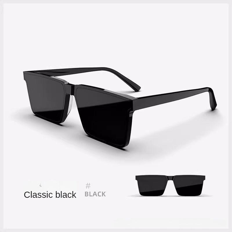 

Men S High-End Geometric Square Retro Classic And Fashionable Sunglasses For Casual Driving