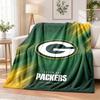 Green Bay Packers Printed Flannel Blanket Warm Comfort Bed Throw For Indoor Home Decoration