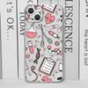 Nurse Medical Medicine Health Heart Phone Case for IPhone 16 15 13 12 11 Pro Mini XS MAX 7 8 14 Plus Doctor Nursing Clear Covers