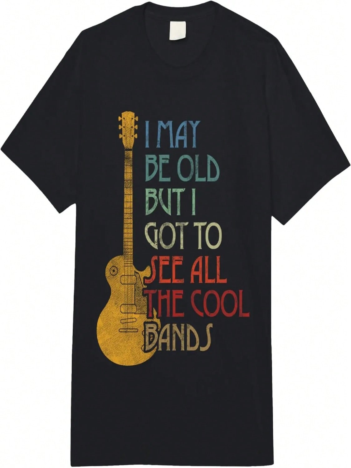 I May Be Old But I Got To See All The Cool Bands Retro Adult Heavyweight T-Shirt S разноцветный