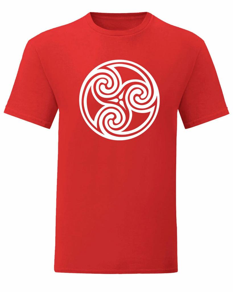 Celtic Triple Spiral Symbo T Shirt New 100 Cotton Short Sleeve ONeck Tshirt Casual Clothing Mens Top