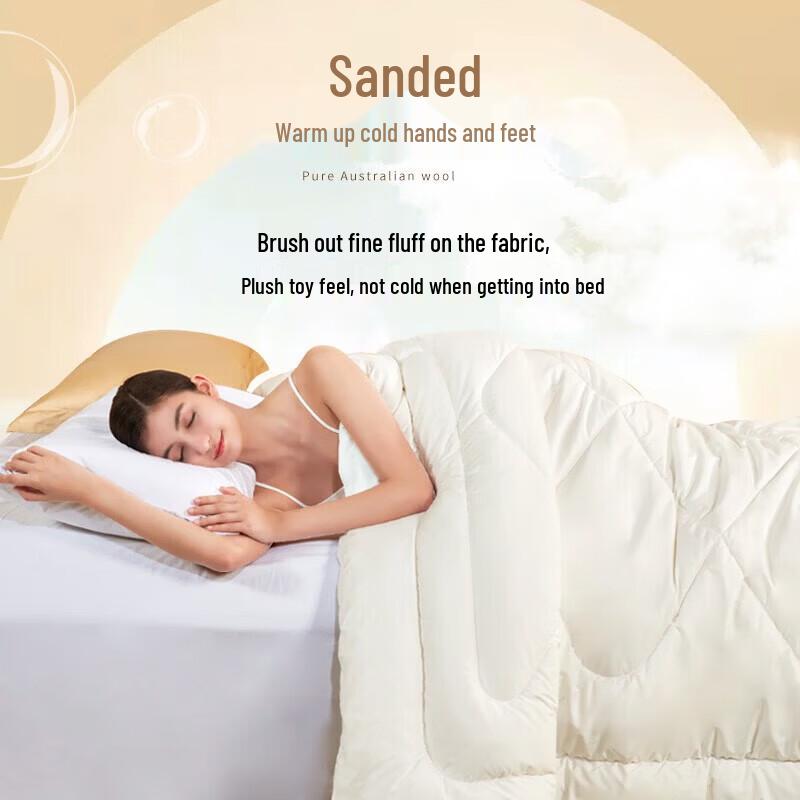 FUANNA 51% New Zealand Wool Blend Winter Duvet