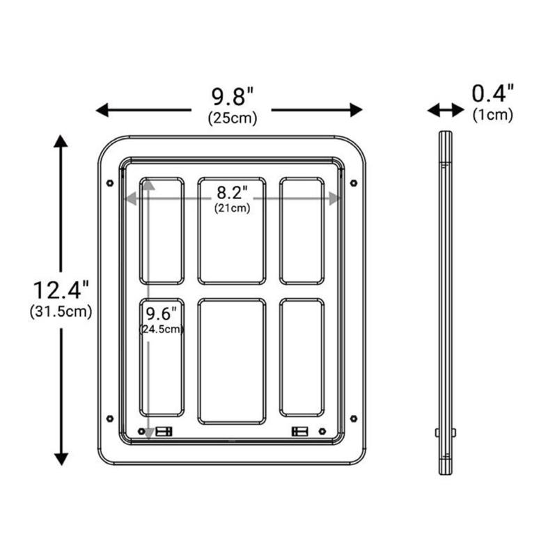 Cat Door Flap Free Entry and Exit Locking Cover Screen Door Mounted Clear Flap Get-in-anytime Upgraded Door