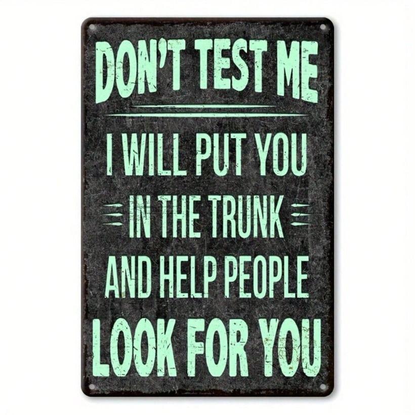 

Retro Metal Sign 8x12 Inch, 2D Tin Poster for Wall, Halloween Christmas Home Decor