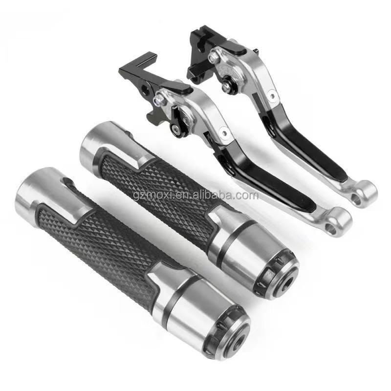 MOXI CBR650F/CB650F Street Motorcycle Brake Levers Handlebar Grips-CNC Adjustable Anti-Fall Anti-Slip Shockproof Upper Placement