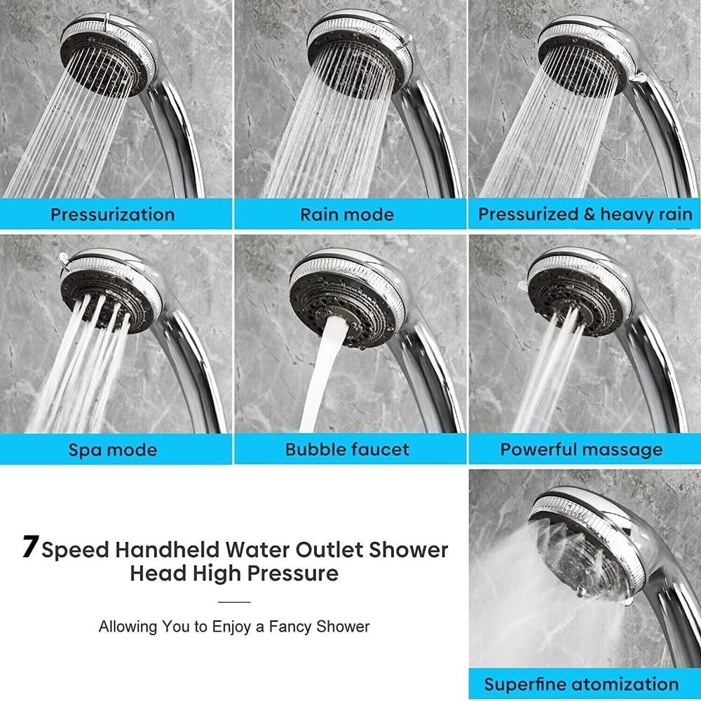 Adjustable Shower Head Multifunction Bathroom Accessories Easy to Use Bathroom Fixture  Home