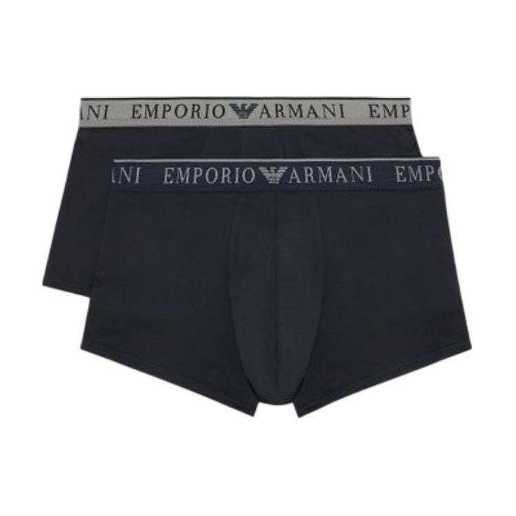 

Emporio Armani Повседневные боксеры с принтом букв логотипа, 2 шт., мужское нижнее белье, Черный 1117694R-72012-7435 S