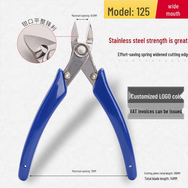 5-Zoll Antistatische Diagonale Nasen-Angusszangen Kunststoff Elektronikzangen