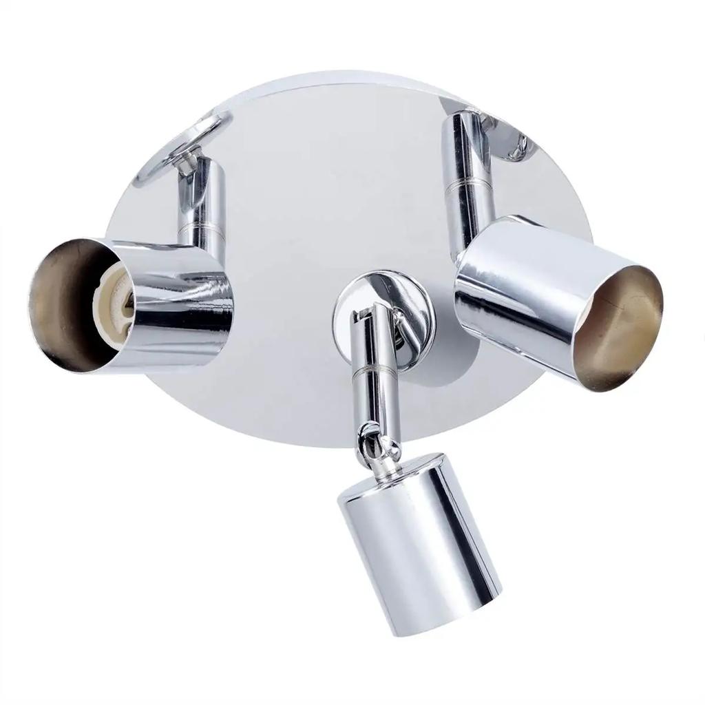 3 Way Rotatable Ceiling Light GU10 Base Ceiling Spotlight Modern Wide Living Room Kitchen Bedroom Lamps AC100-220V