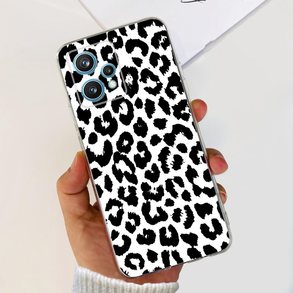 RMX3521 For Realme 9 4G Phone Case Back Cover Couple Love Heart Pattern Camera Protection Bumper For Realme9 Soft Silicone Etui