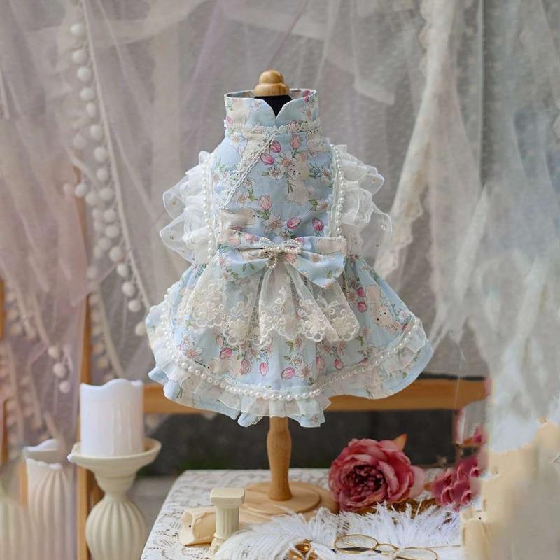 

Весна/Лето Одежда для кошек Одежда для питомцев Милая юбка Лолиты Принцесса Летняя Одежда для собак Кошка Рэгдолл Защита от выпадения шерсти XL chest 50 back 40 about 10-6.5 kg