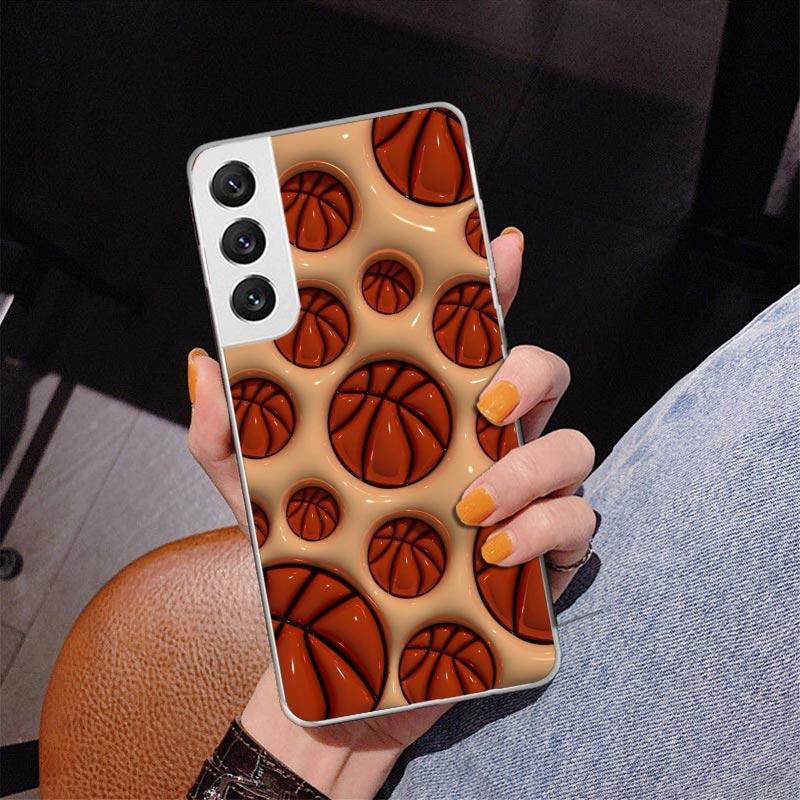 Basketball Basket Play Phone Case For Samsung Galaxy S24 S25 Edge S26 Ultra S23 S22 S21 Plus S20 FE + Personalized Print Cover G
