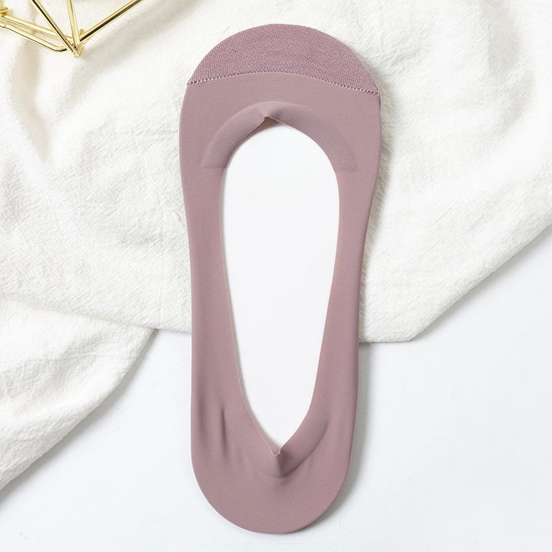 Female Summer Thin Cotton Bottom Non Slip Not To Drop Heel Shallow Mouth Invisible Wicking Socks