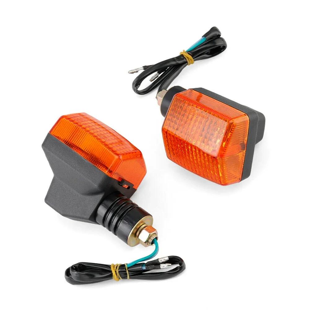 2pcs Lights For Honda CB 250 350 400 500 650 900 Shadow 750 Black/Amber MOTORCYCLE TURN SIGNALS CB250