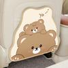 Anti-wear Car Seat Back Protection Pad Cute Storage Bag Car Seat Anti-kick Pad   Four Seasons