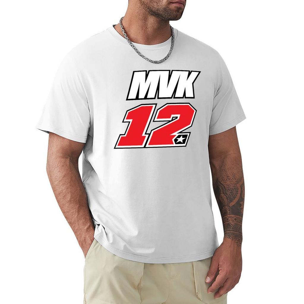 Maverick Viales MVK 12 T-Shirt Lässiger Street Style Kurzarm-T-Shirt